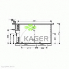 94-5788 KAGER Конденсатор, кондиционер