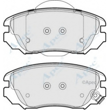 PAD1695 APEC Комплект тормозных колодок, дисковый тормоз