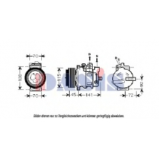 851856N AKS DASIS Компрессор, кондиционер