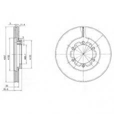 BG2524 DELPHI Тормозной диск