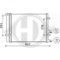 8680600 DIEDERICHS Конденсатор, кондиционер