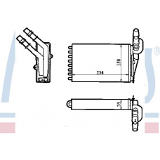 73374 NISSENS Теплообменник, отопление салона