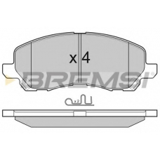 BP3080 BREMSI Комплект тормозных колодок, дисковый тормоз