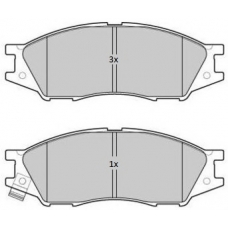 FBP-1796 FREMAX Комплект тормозных колодок, дисковый тормоз