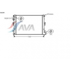 CN2089 AVA Радиатор, охлаждение двигателя