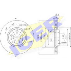 78BD6074-2 ICER Тормозной диск