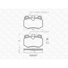 430216170217 MAGNETI MARELLI Комплект тормозных колодок, дисковый тормоз