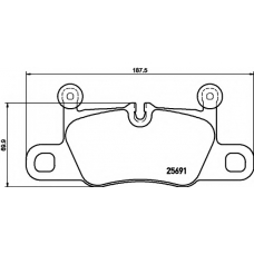 8DB 355 021-351 HELLA Комплект тормозных колодок, дисковый тормоз