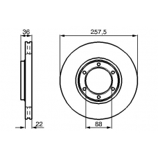 0 986 478 596 BOSCH Тормозной диск