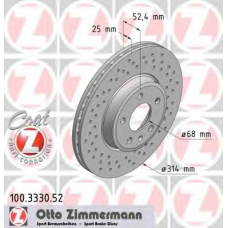 100.3330.52 ZIMMERMANN Тормозной диск