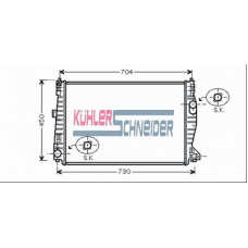 1000081 KUHLER SCHNEIDER Радиатор, охлаждение двигател