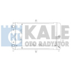 166200 KALE OTO RADYATOR Радиатор, охлаждение двигателя
