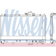 62886 NISSENS Радиатор, охлаждение двигателя