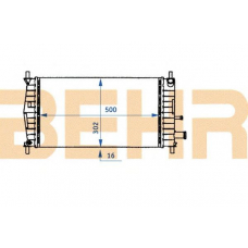 2109736 BEHR Radiator