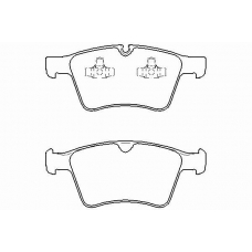 MDB2995 MINTEX Комплект тормозных колодок, дисковый тормоз
