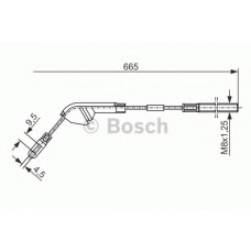 1 987 477 142 BOSCH Трос, стояночная тормозная система