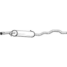 285-515 BOSAL Средний глушитель выхлопных газов