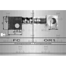 80075 Malo Тормозной шланг