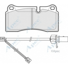 PAD1996 APEC Комплект тормозных колодок, дисковый тормоз