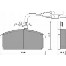 AC650481D AC Delco Комплект тормозных колодок, дисковый тормоз