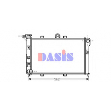 010170N AKS DASIS Радиатор, охлаждение двигателя