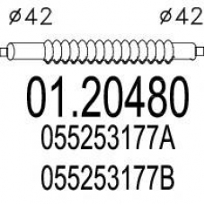 01.20480 MTS Гофрированная труба, выхлопная система
