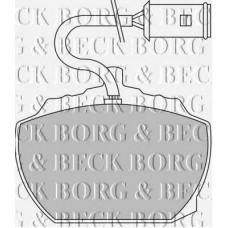 BBP1022 BORG & BECK Комплект тормозных колодок, дисковый тормоз