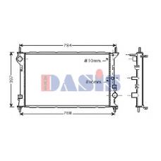 090089N AKS DASIS Радиатор, охлаждение двигателя