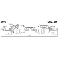 NSDL-005 ASVA Приводной вал