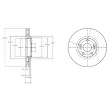 BG3924 DELPHI Тормозной диск