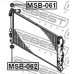 MSB-061 FEBEST Подвеска, радиатор