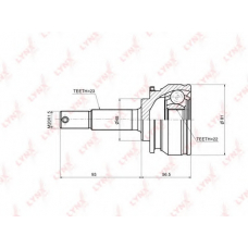 CO-5746 LYNX Co-5746 шрус наружный nissan micra 1.3 92-00 / 1.5d 98-03