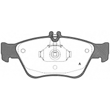 BPA0586.00 OPEN PARTS Комплект тормозных колодок, дисковый тормоз