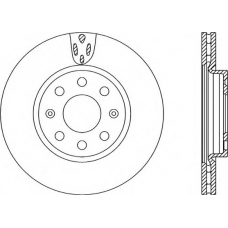 BDA2258.20 OPEN PARTS Тормозной диск