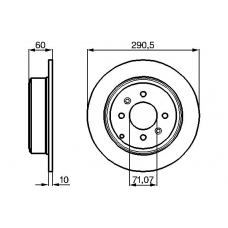 0 986 478 877 BOSCH Тормозной диск