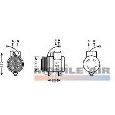 8100K041 VAN WEZEL Компрессор, кондиционер