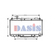 210097N AKS DASIS Радиатор, охлаждение двигателя