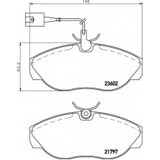 8DB 355 018-891 HELLA Комплект тормозных колодок, дисковый тормоз