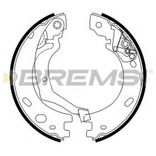 GF0441 BREMSI Комплект тормозных колодок, стояночная тормозная с