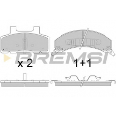 BP2785 BREMSI Комплект тормозных колодок, дисковый тормоз