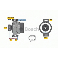 0 121 715 129 BOSCH Генератор