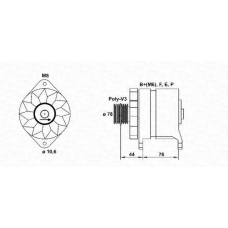 943346006010 MAGNETI MARELLI Генератор