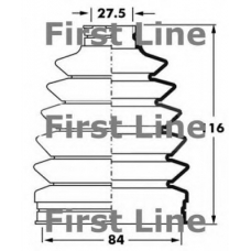 FCB6017 FIRST LINE Пыльник, приводной вал