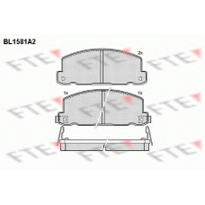 BL1581A2 FTE Комплект тормозных колодок, дисковый тормоз