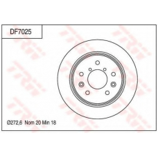 DF7025 TRW Тормозной диск