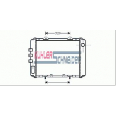 1620401 KUHLER SCHNEIDER Радиатор, охлаждение двигател