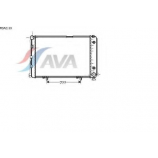 MSA2110 AVA Радиатор, охлаждение двигателя