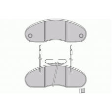 12-5243 E.T.F. Комплект тормозных колодок, дисковый тормоз