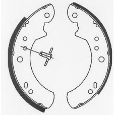 BS721 QUINTON HAZELL Комплект тормозных колодок
