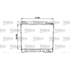 819379 VALEO Радиатор, охлаждение двигателя